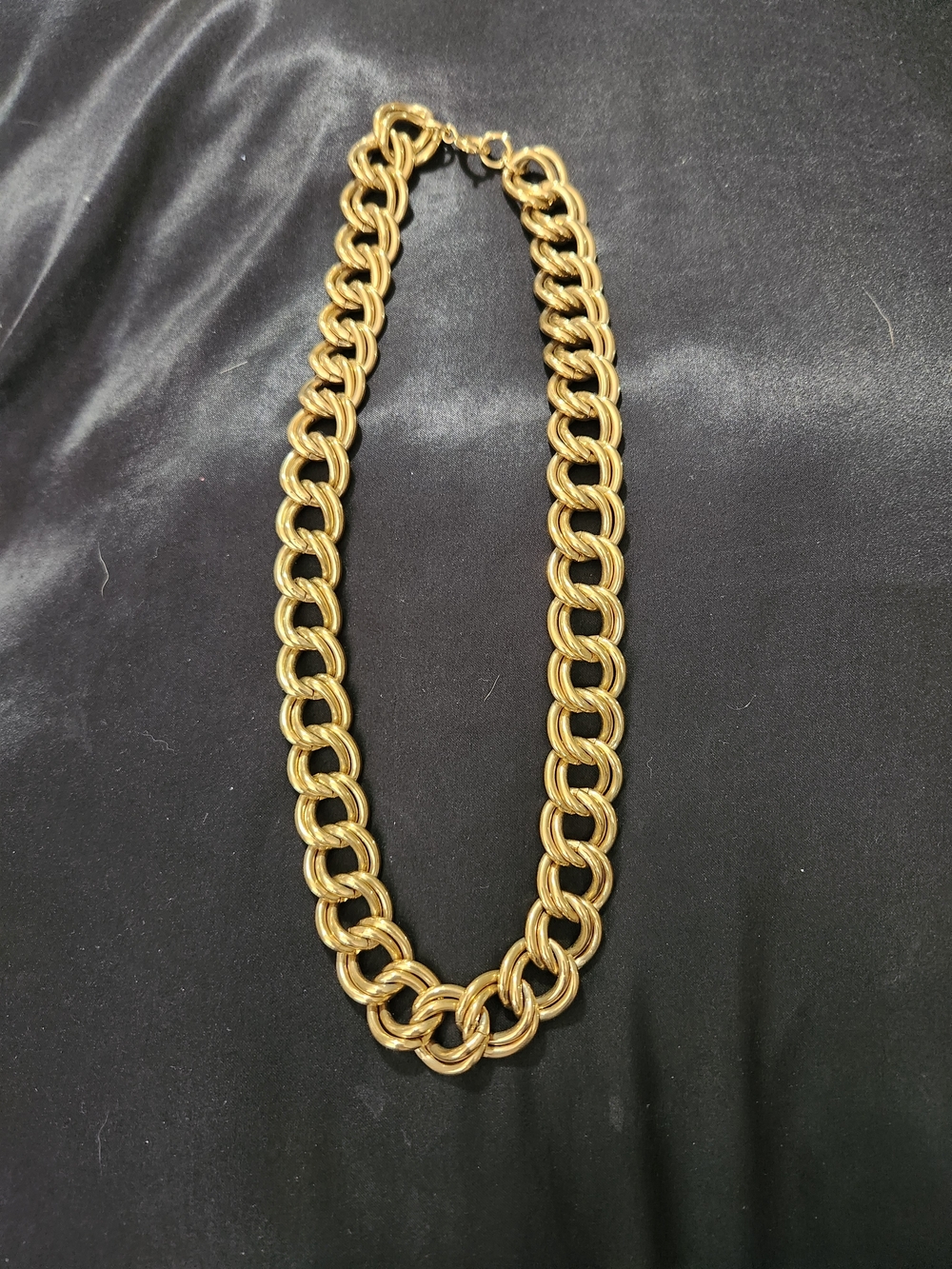 Classic Gold-Tone Chunky Link Necklace for Women